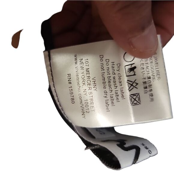 VHNY Vivienne Hu Black Stretch Bodycon Button  Down Dress Size S - Picture 8 of 9